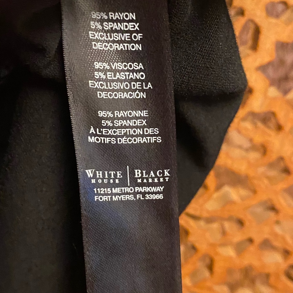 🚺 WHBM black blouse with gold buttons - Picture 5 of 5